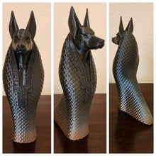 Cargar imagen en el visor de la galería, Egyptian God Anubis Statue, 3D Printed Ancient Egyptian Mysterious Guardian God Sculpture, Dog Decorative Statue, Whimsical Design, Office, Living Room, Bedroom Decoration, Dining Room, Modern Home Decor, Pet Lover Commemorat