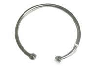 Silver colored Obatala Bangle Bracelet (Single)