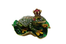 Load image into Gallery viewer, Frog prince w/ jewels 2.5&quot; trinket. TRNK-4383