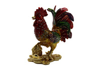 Load image into Gallery viewer, Rooster standing on coins Trinket box 3.5&quot; TRNK-5032