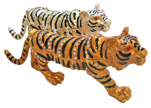 Tiger - Bejeweled Trinket Box - Select an Option