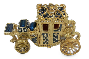 Carriage- Bejeweled Trinket Box - TRNK-Carriage