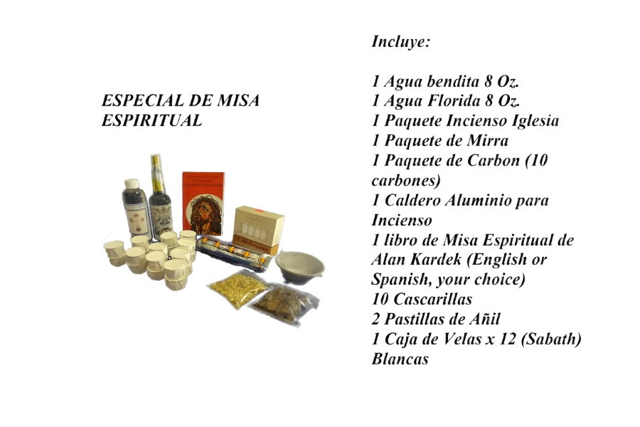 ESPECIAL PARA MISAS ESPIRITUALES (Special for spiritual Masses)